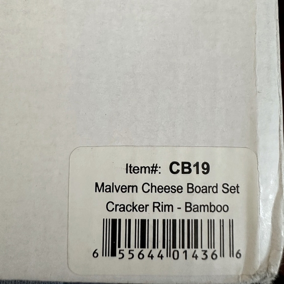 NIB Bamboo Cheese Board with Cutlery Set Wood Charcuterie Platter Serving Tray - Picture 7 of 7